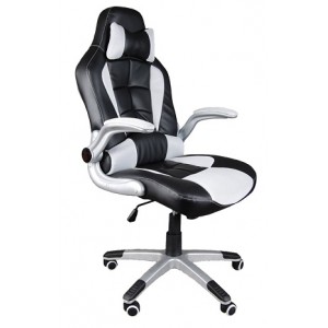 Scaun gaming Rekaro Negru-Alb